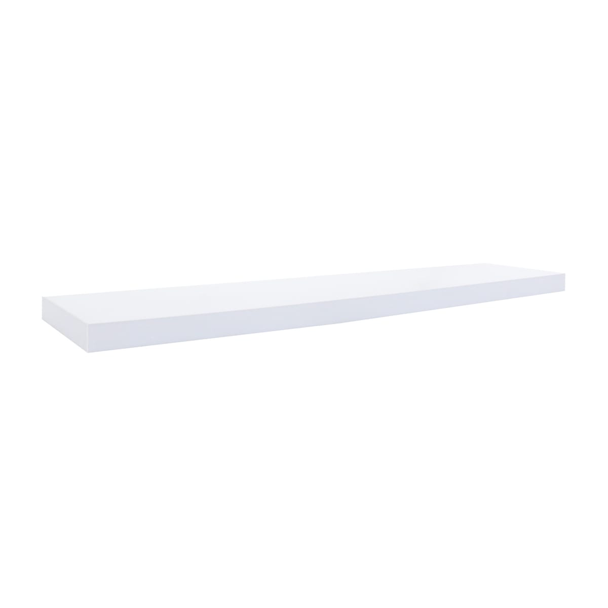 Lot de 2 étagères murales 100×25 cm blanc