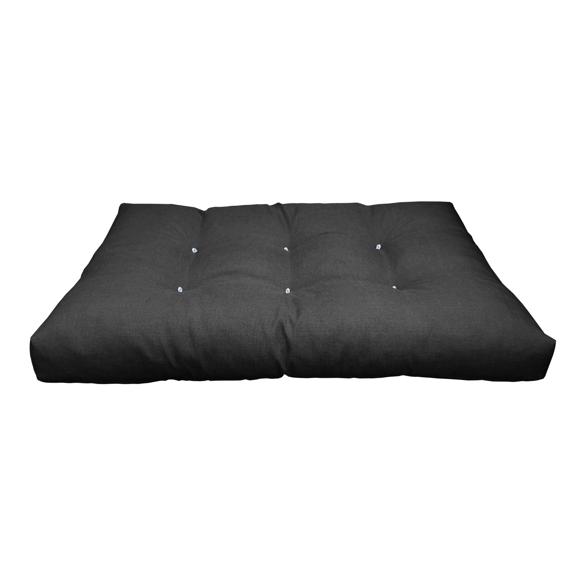 Coussin palette hauteur 19 cm en polyester et éponge noir
