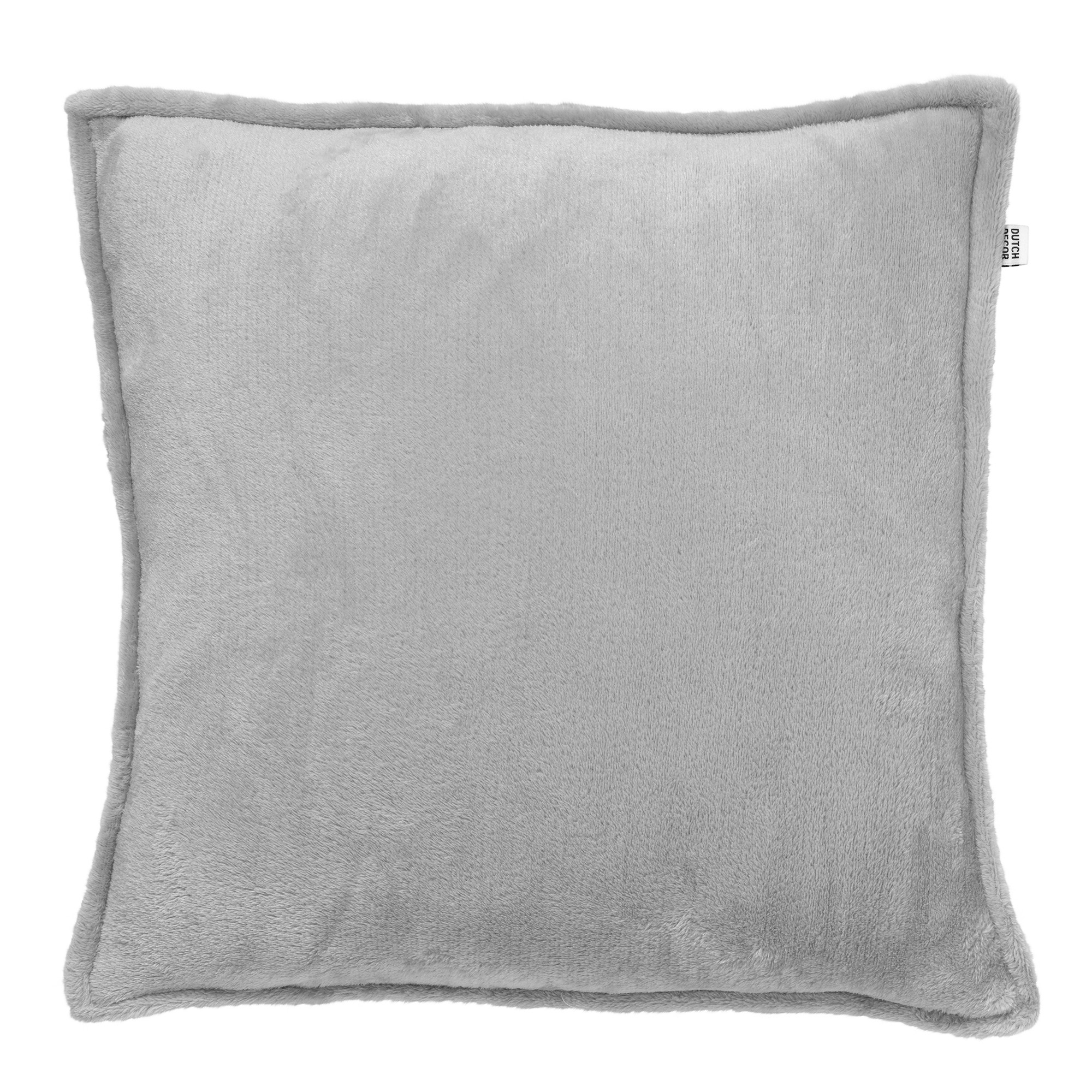 Coussin - gris en velours 45x45 cm uni Coussin - gris en velours 45x45 cm uni