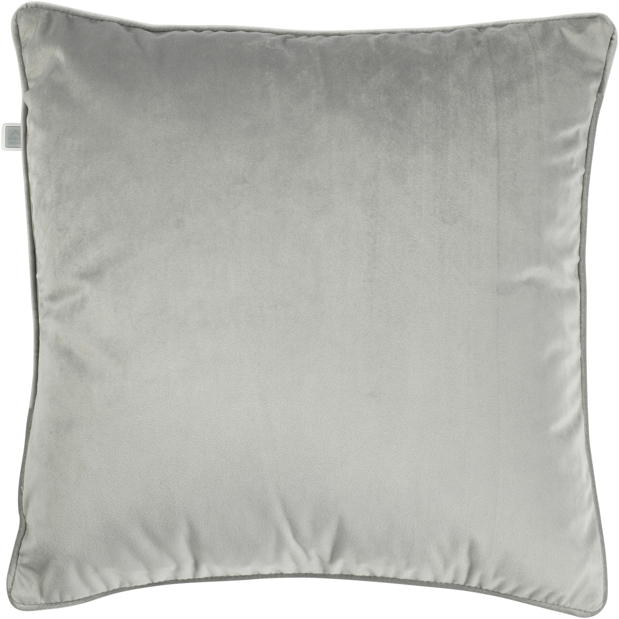 Coussin - gris en velours 45x45 cm uni Coussin - gris en velours 45x45 cm uni