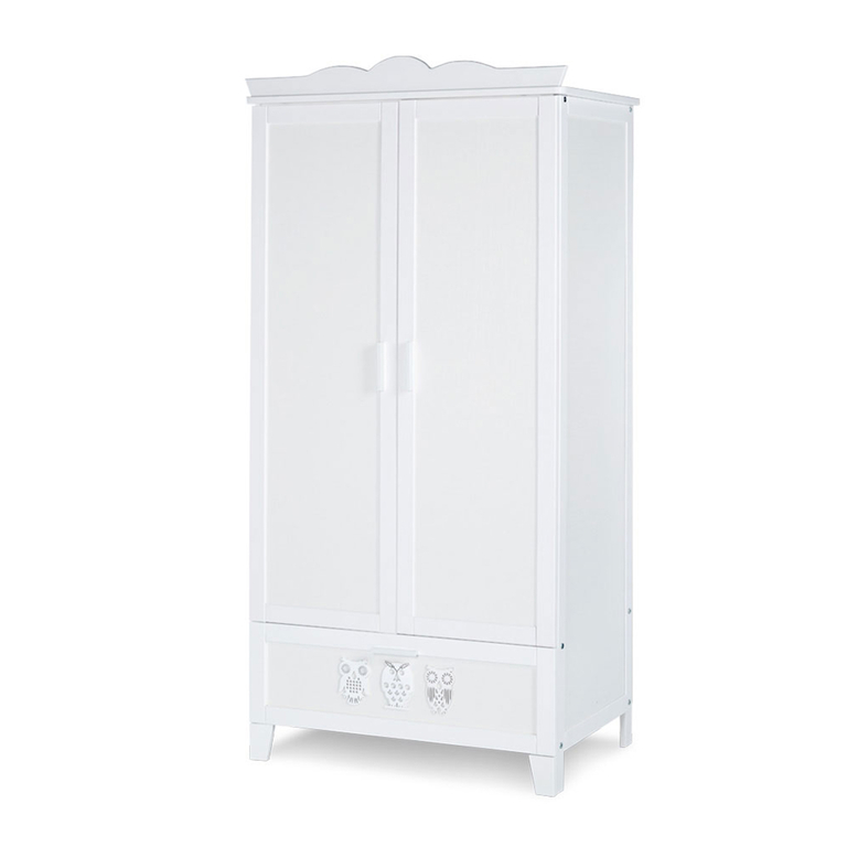 Armoire 2 portes 1 tiroir blanc Armoire 2 portes 1 tiroir blanc