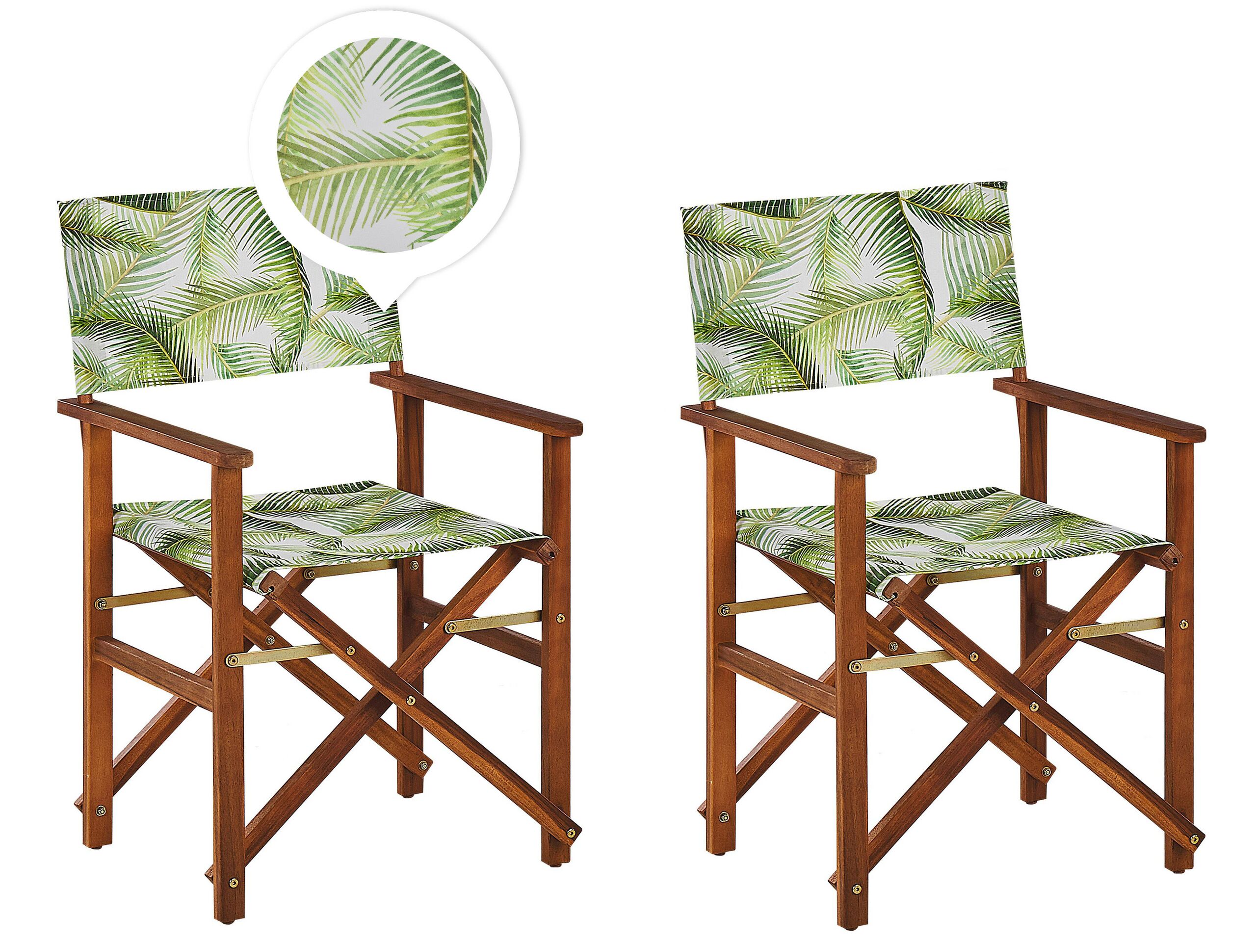 Chaise de jardin Set de 2 Bois Vert clair