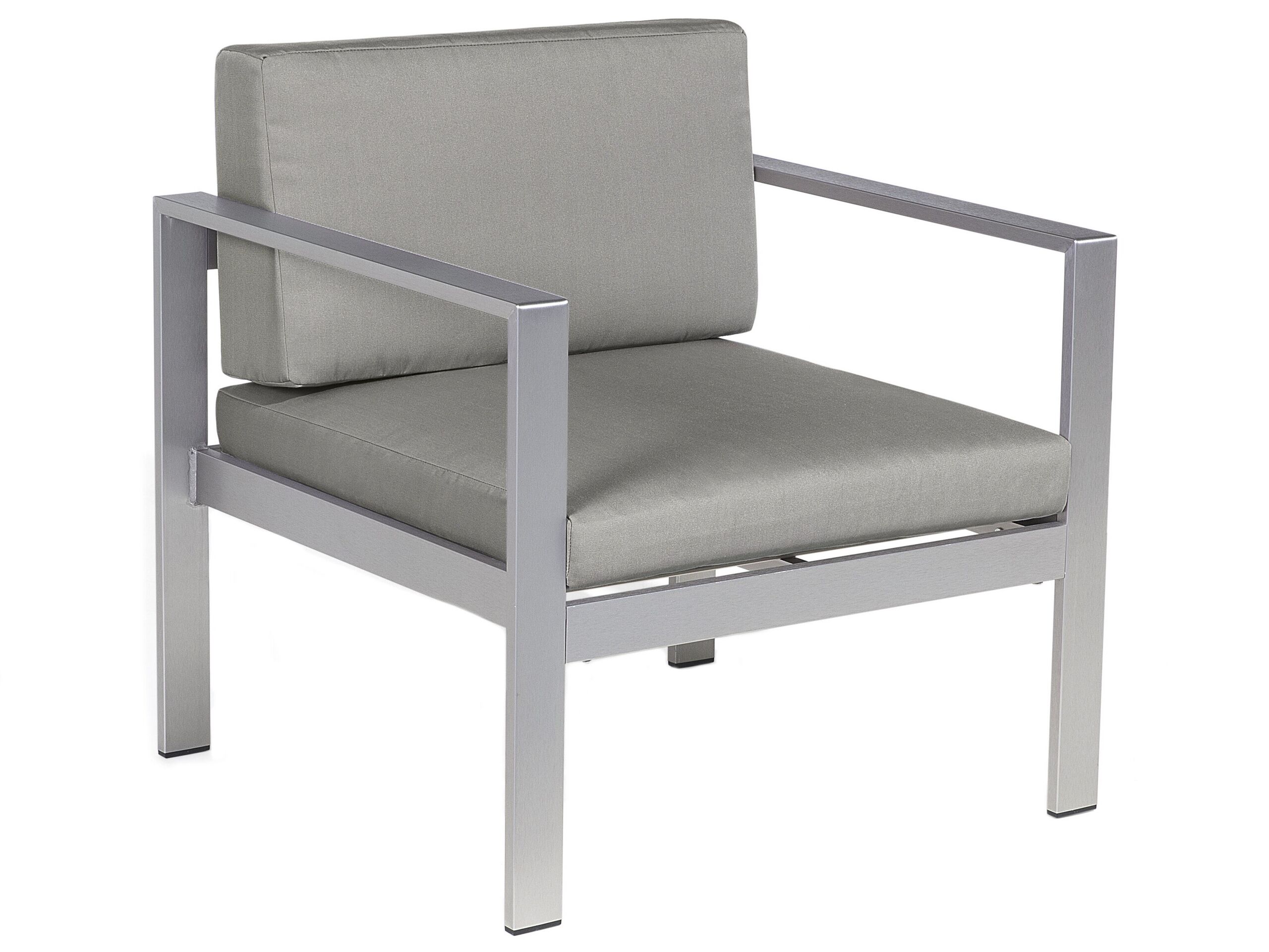 Chaise de jardin Métal Gris foncé