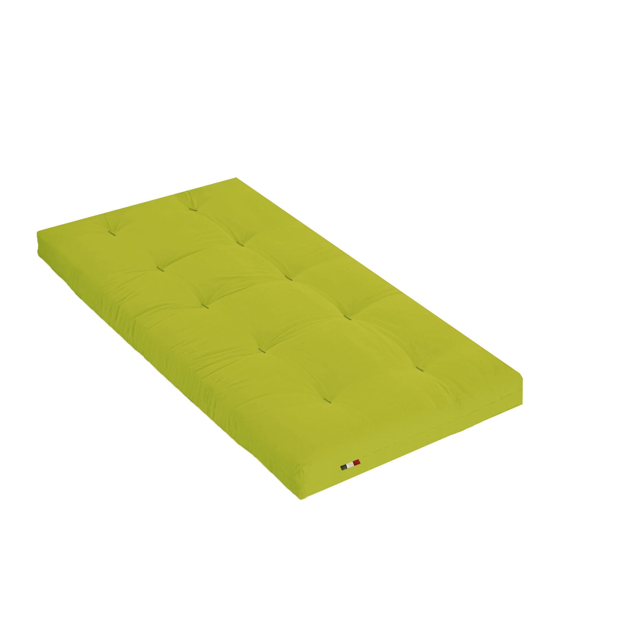 matelas futon coton traditionnel, 13cm vert 90x190