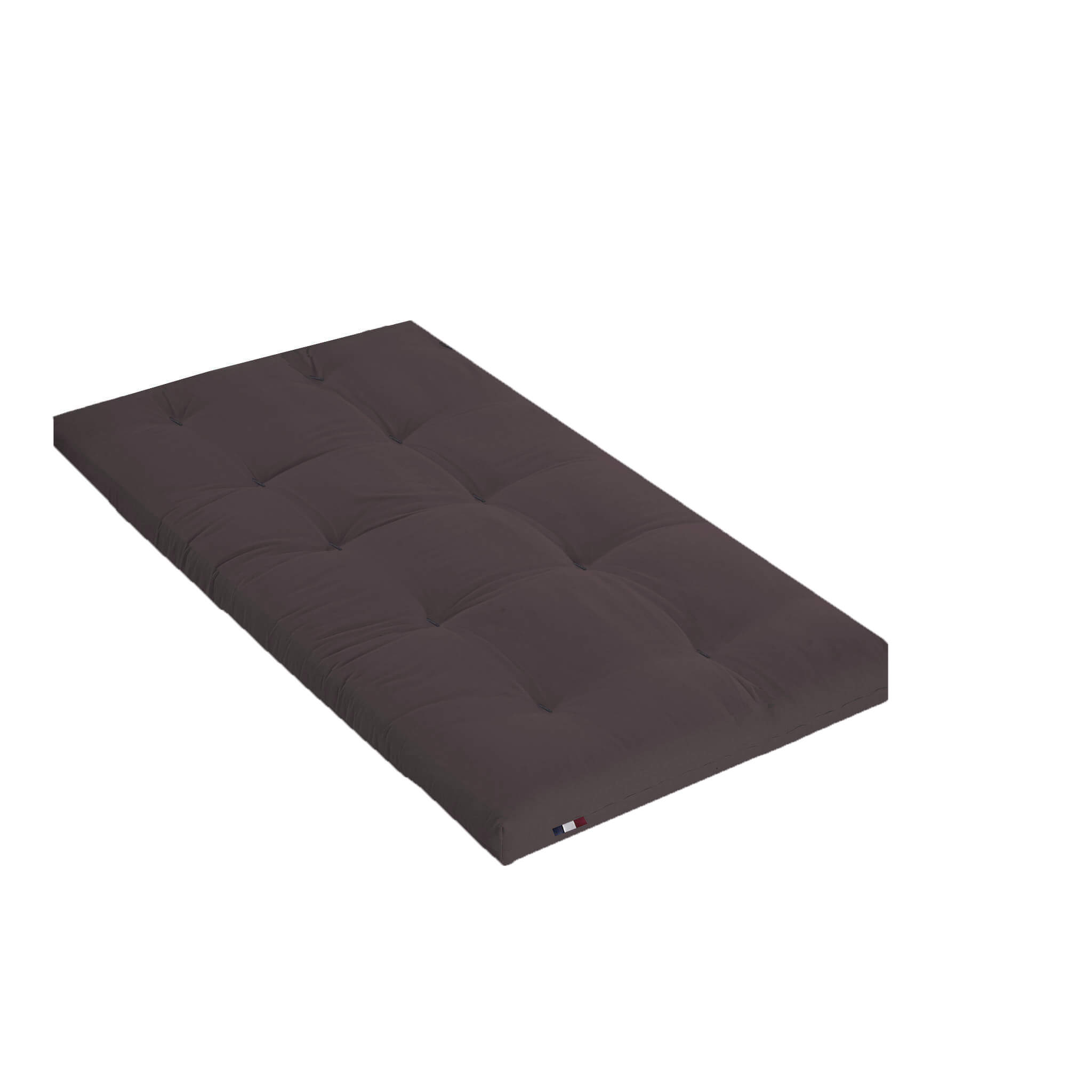 matelas futon coton traditionnel, 13cm marron 90x200