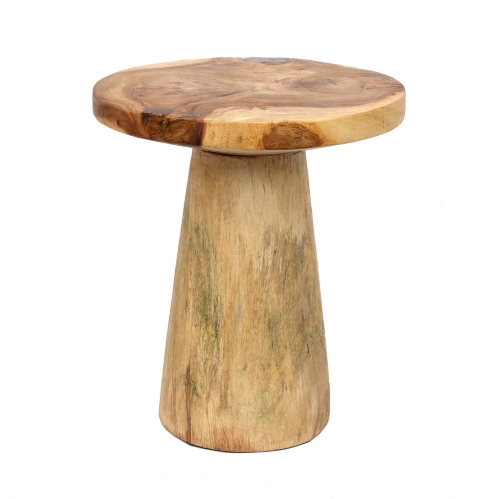 Table d’appoint en bois de teck naturel D50