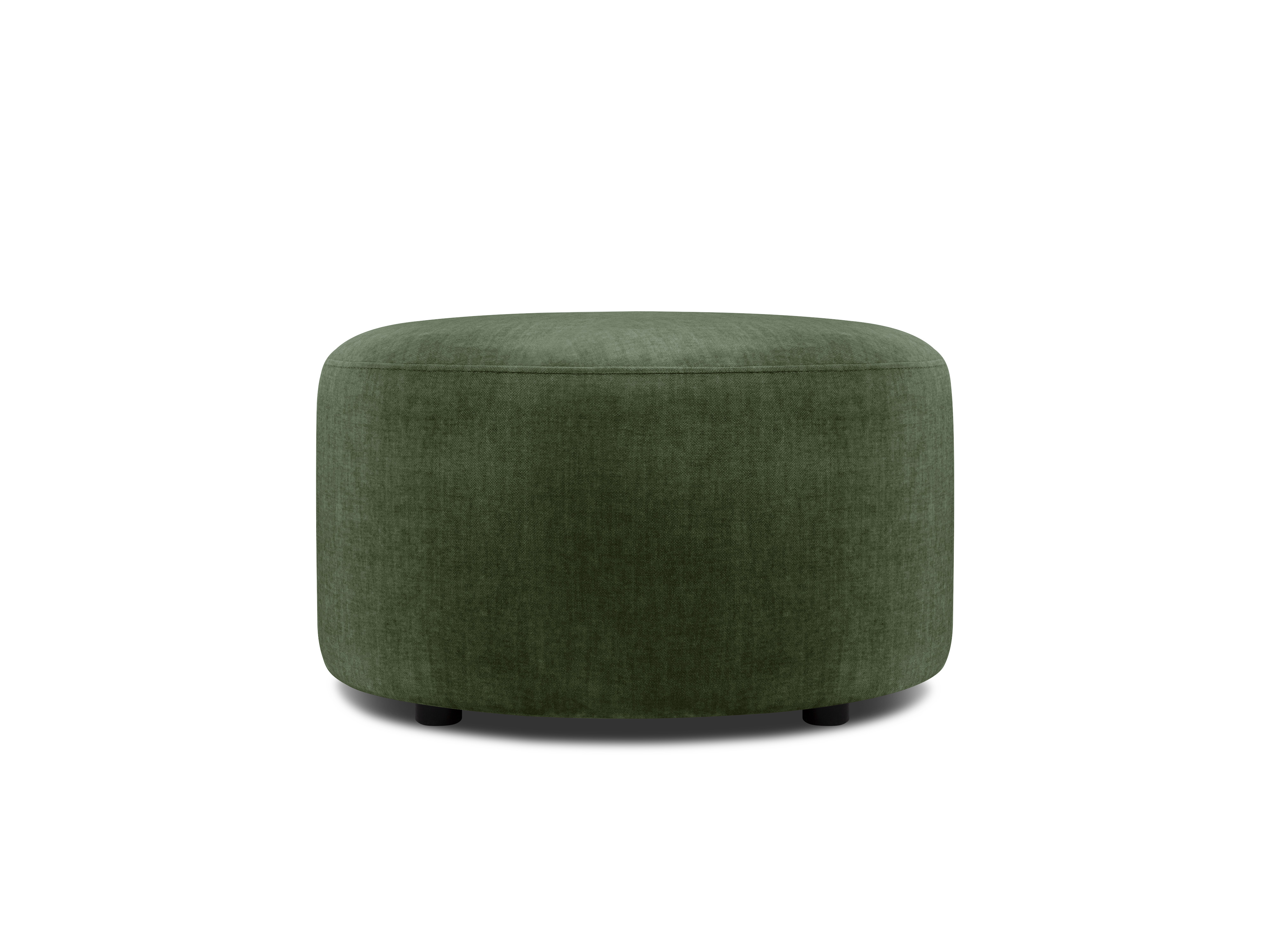 Pouf en velours vert