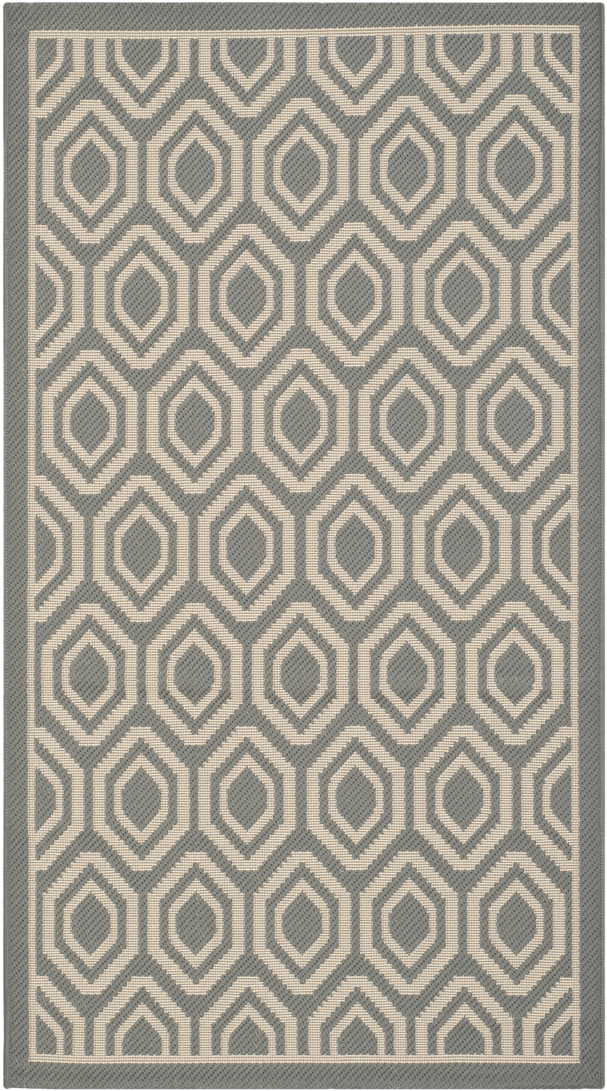 Tapis d'intérieur/extérieur Gris/Neutre 80 X 150