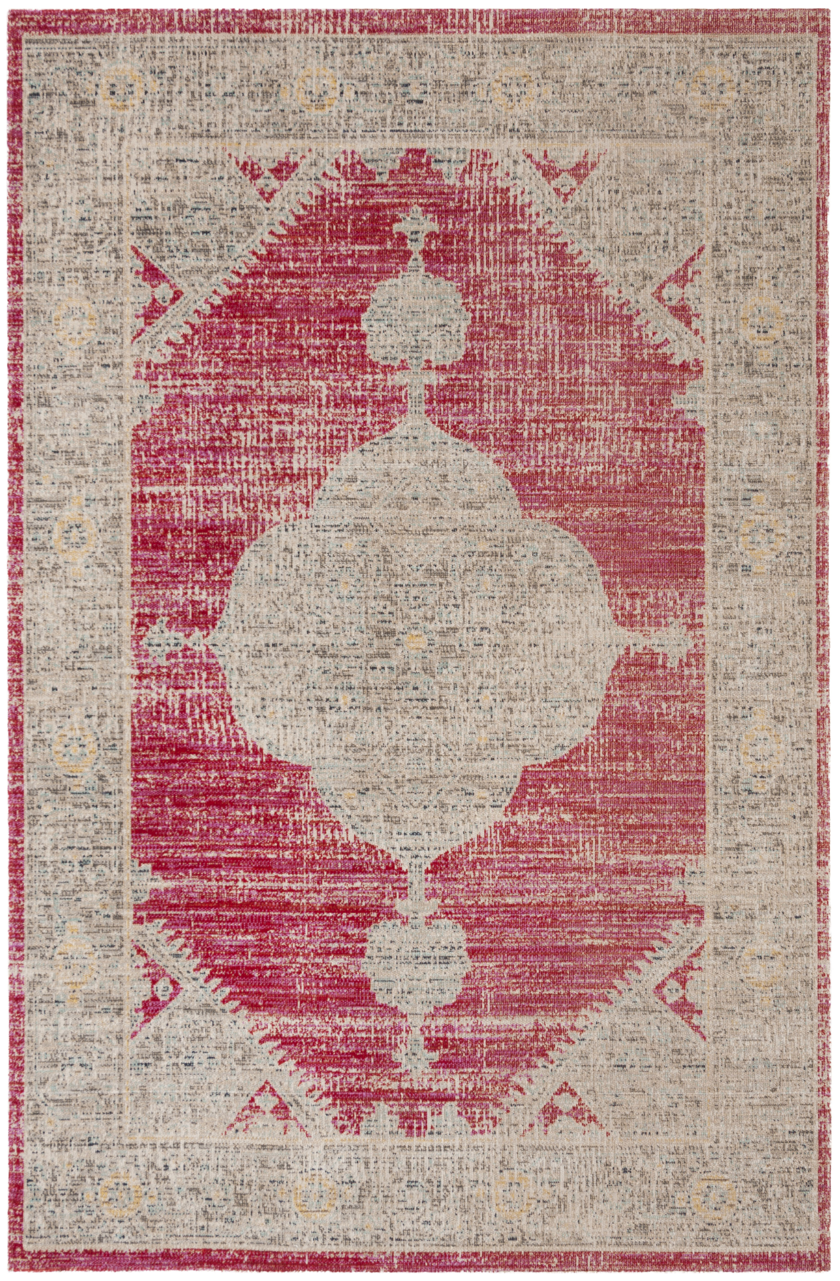 Tapis d'intérieur/extérieur Rose/Gris 155 X 230