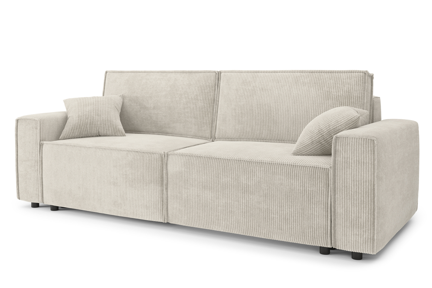 mira - Canapé convertible velours côtelé Beige - Vue supplémentaire 2
