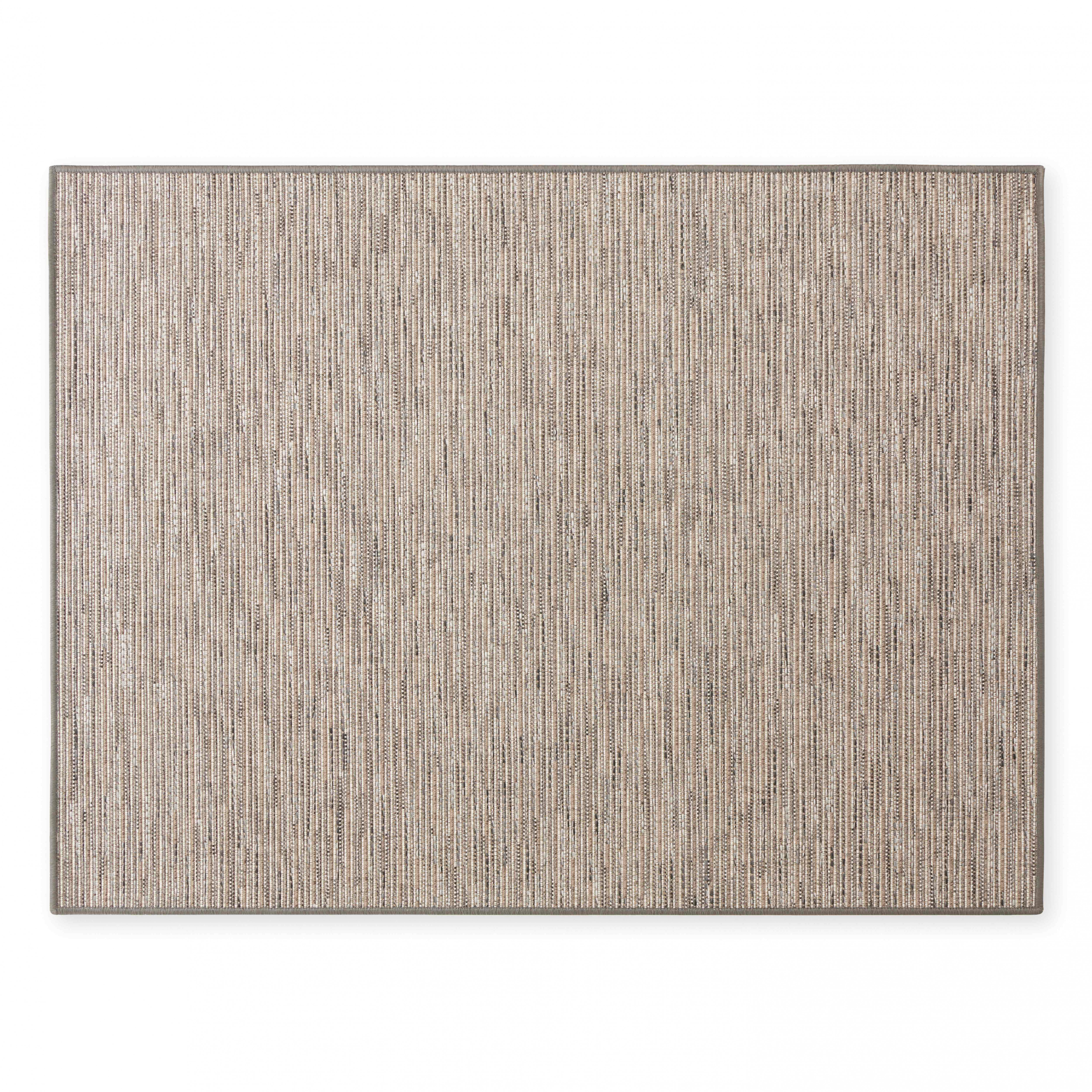 Tapis rectangulaire en polypropylène 120x160 cm terre