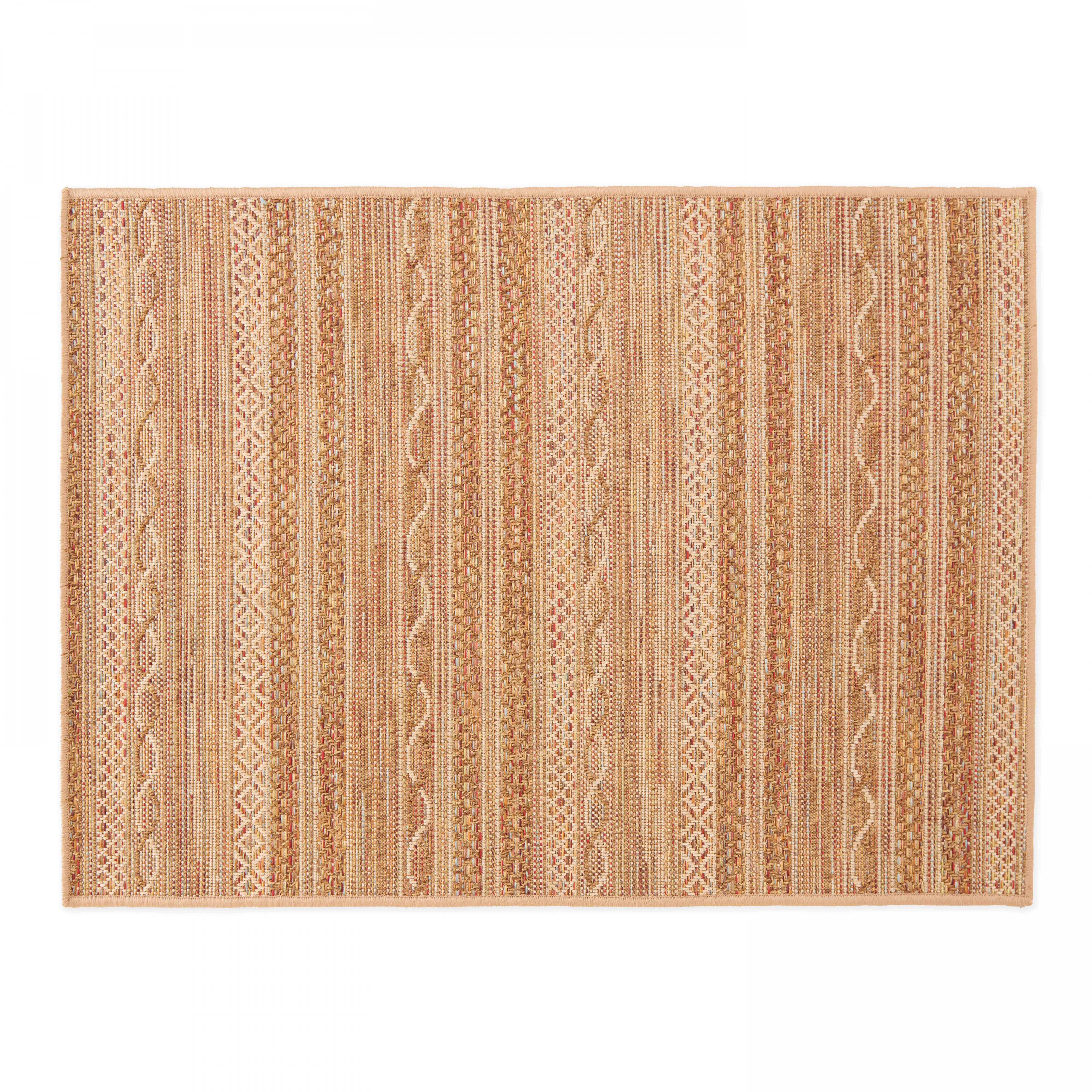 Tapis rectangulaire en polypropylène 120x160 cm rouille