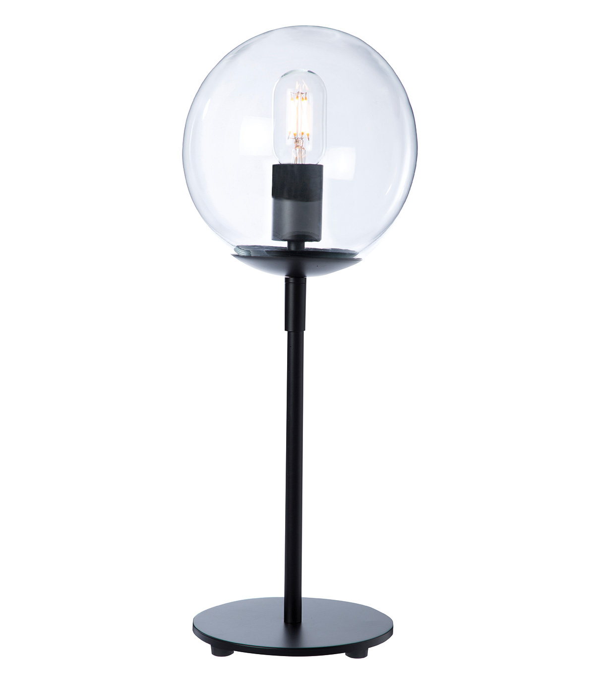 lampe en métal transparent h.52 cm