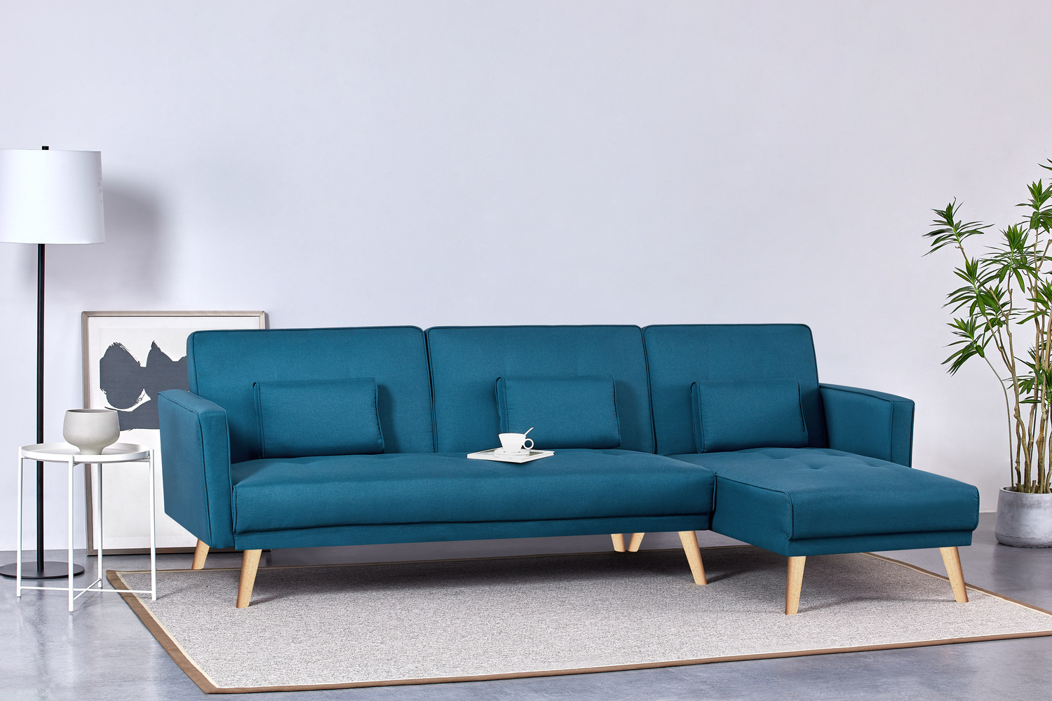 grace - Canapé convertible Bleu - Vue supplémentaire 2