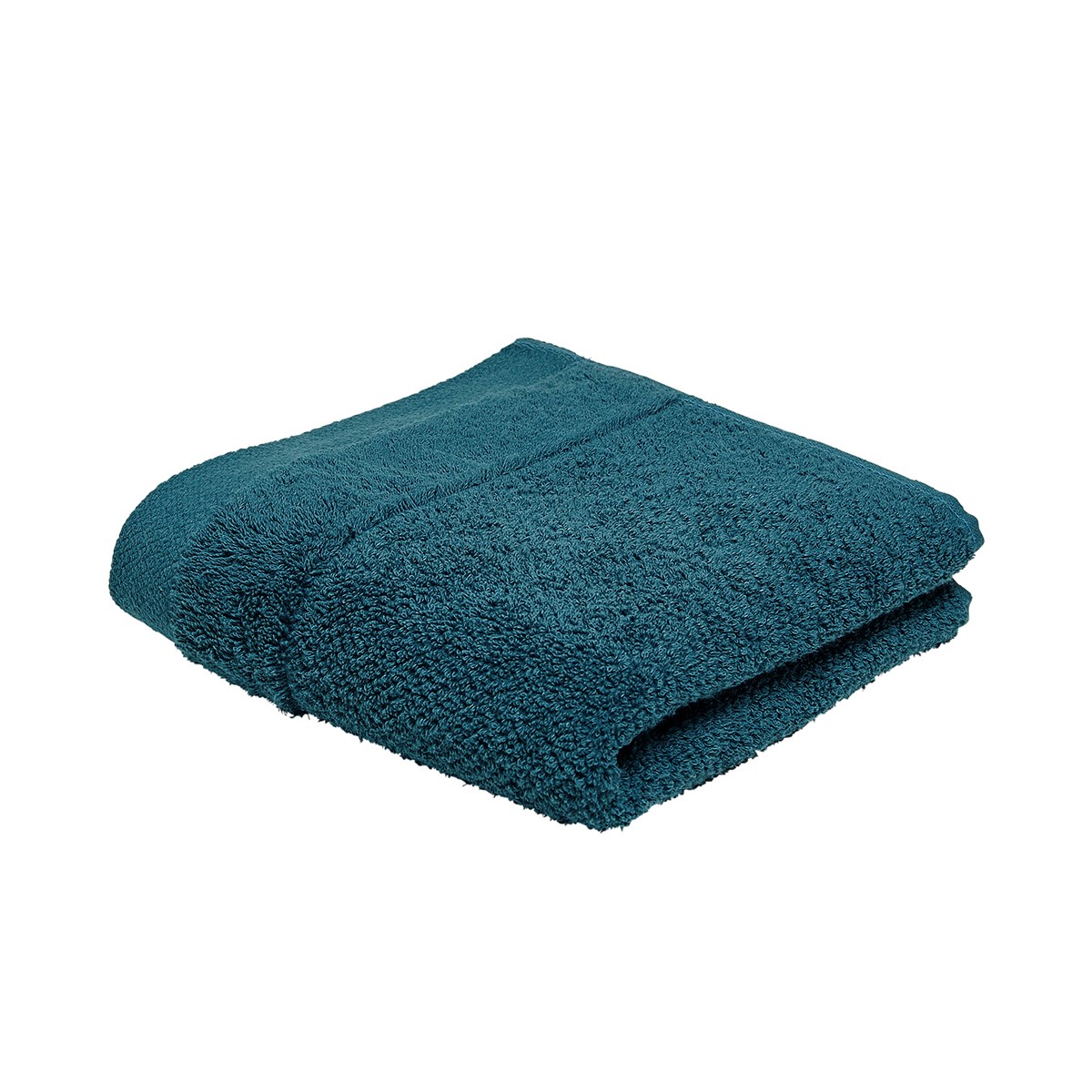 Serviette de bain uni en Coton Bleu 50x90 cm