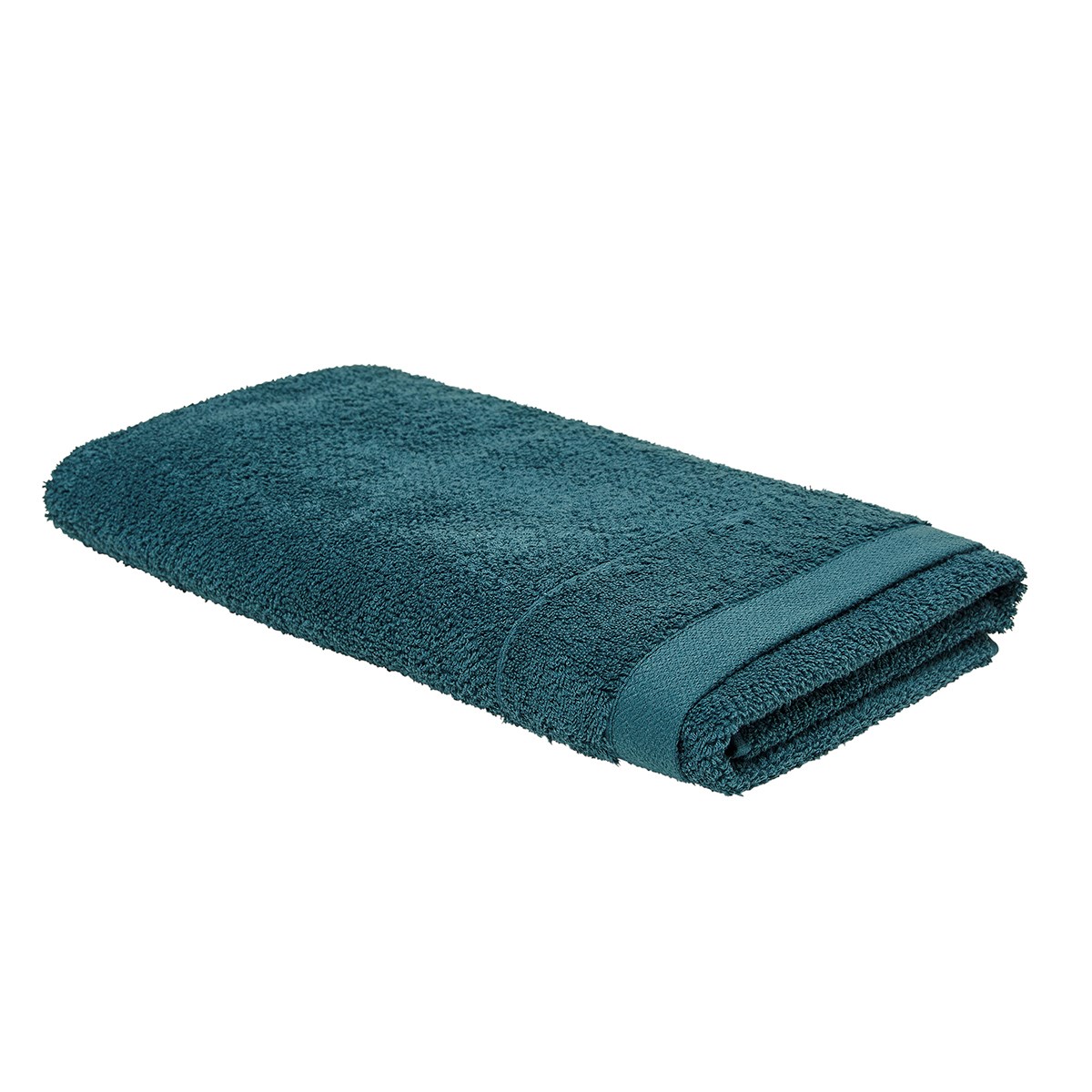 Drap de bain uni en Coton Bleu 70x130 cm