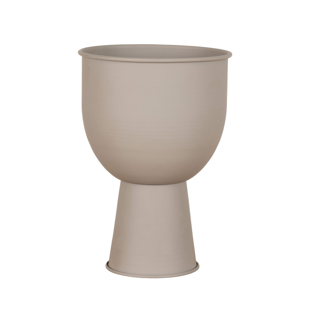 Cache-pot en métal ø19cm - Beige