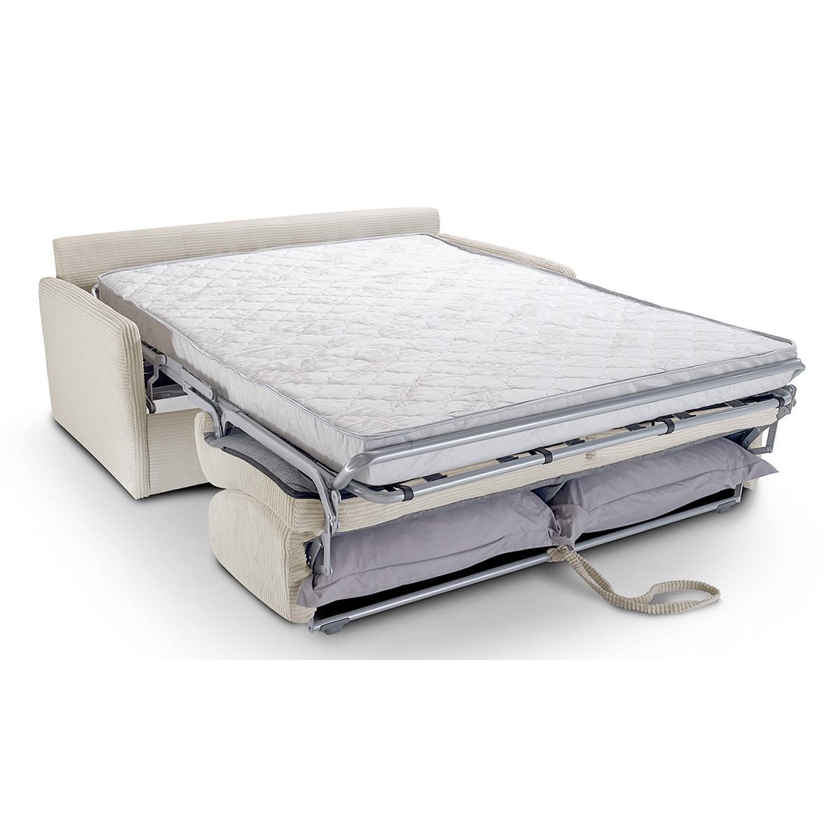 sienne - Canapé convertible velours côtelé Beige - Vue supplémentaire 2