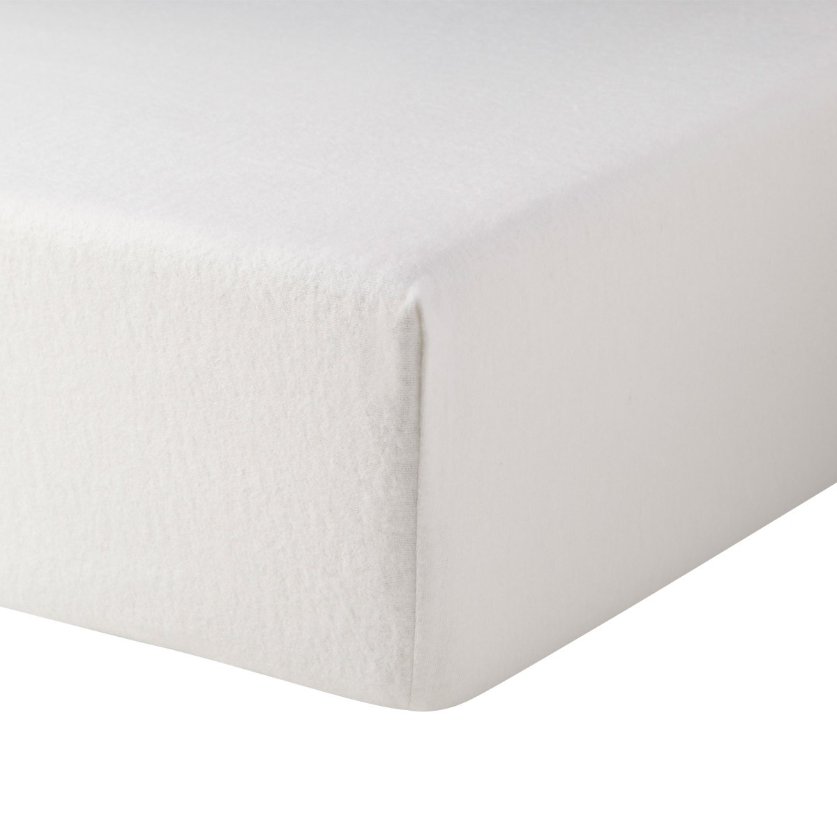 protège matelas en coton blanc 160 x 200 cm