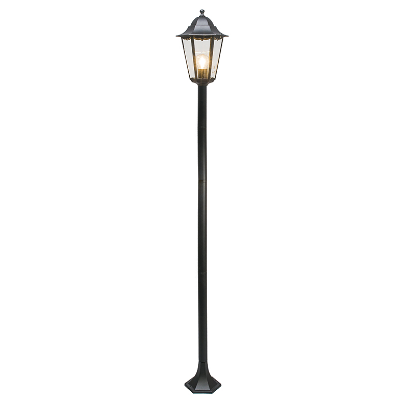 Lampadaire extérieur en aluminium noir