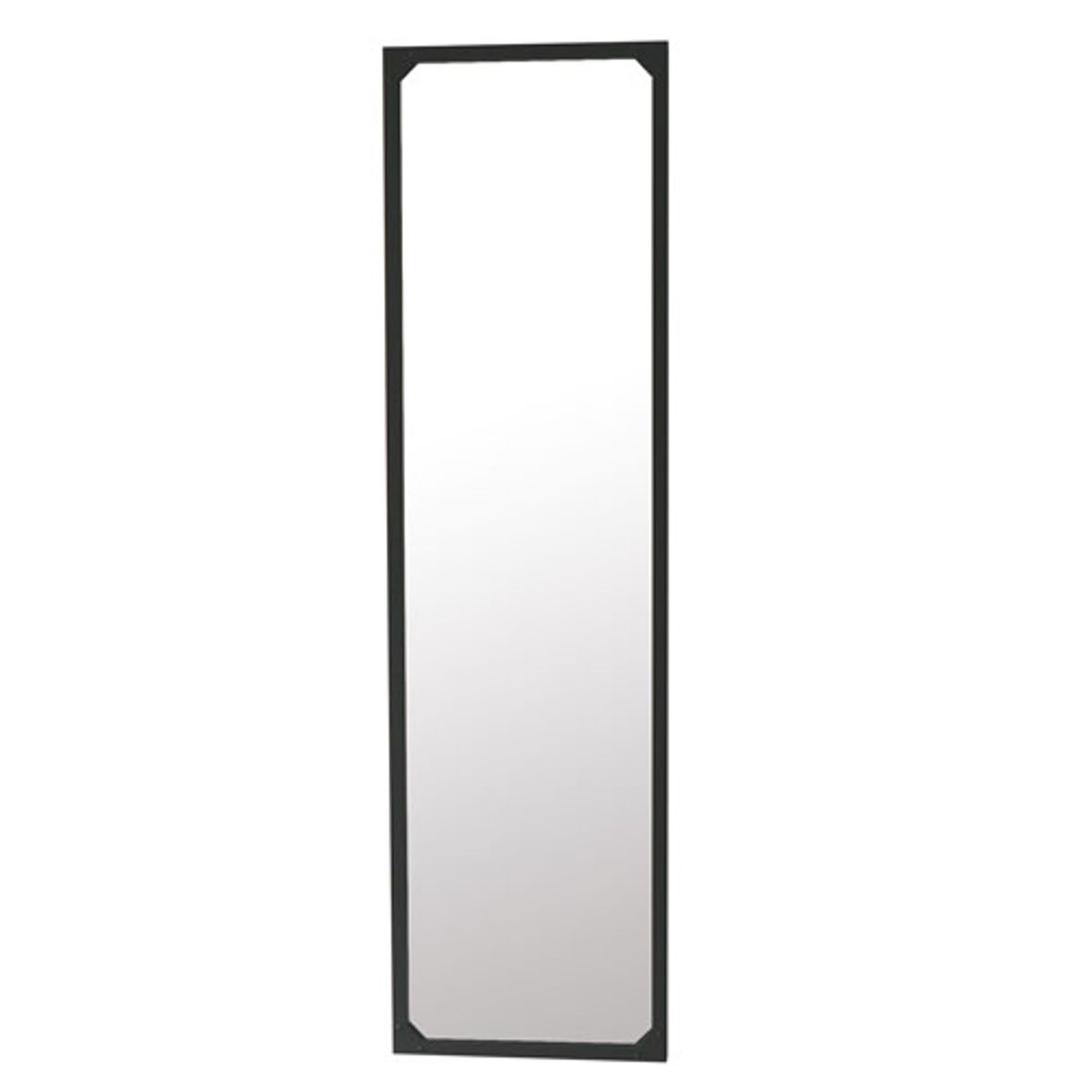 Miroir psyché rectangulaire en métal noir 46 x 165 cm