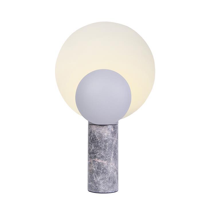 Lampe à poser en marbre h49cm gris