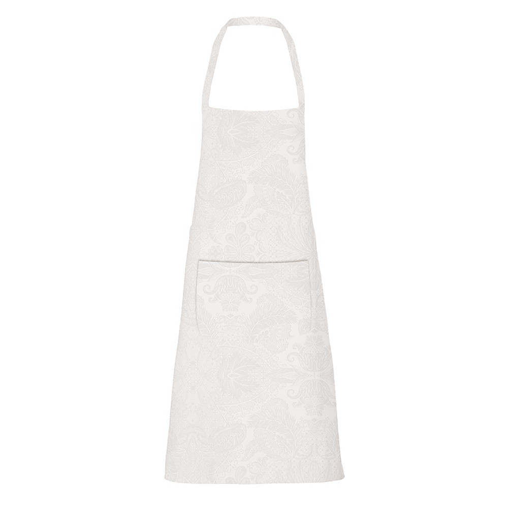 tablier enduit imperméable pur coton blanc 75x85
