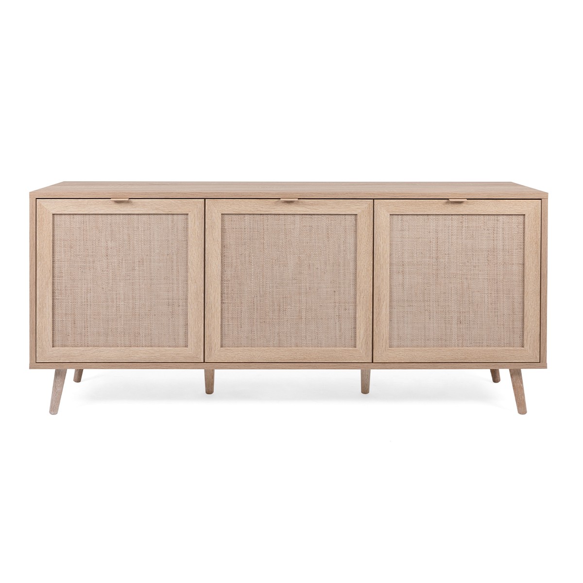 Buffet 3 portes L150 cm – Impression effet rotin