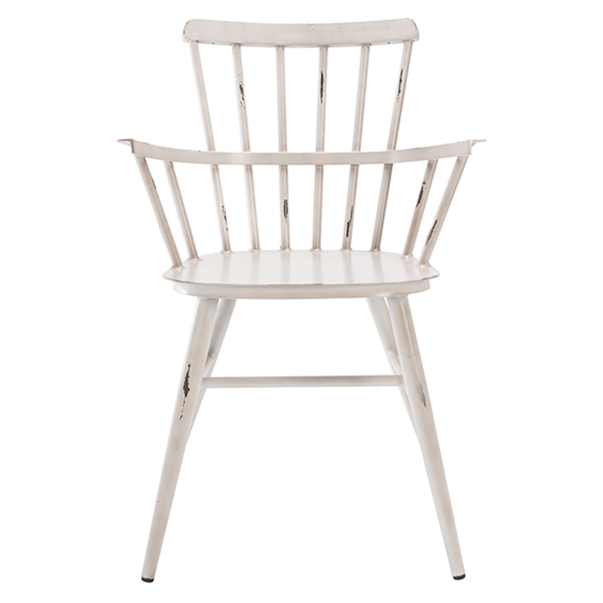 Lot de 2 Chaises Bridge en Aluminium – Ecru
