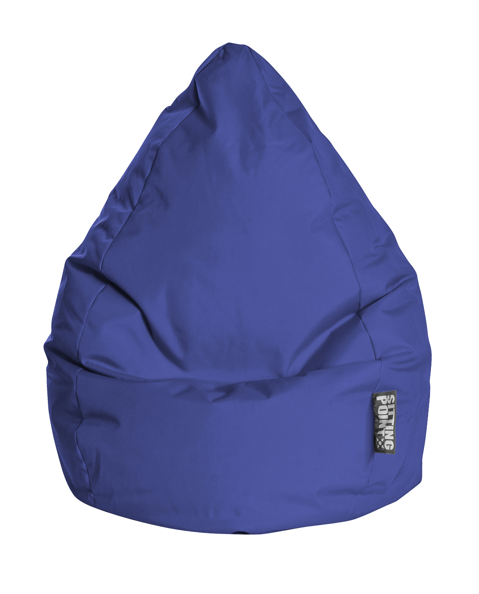 pouf poire xxl d'intérieur bleu foncé 80x130cm