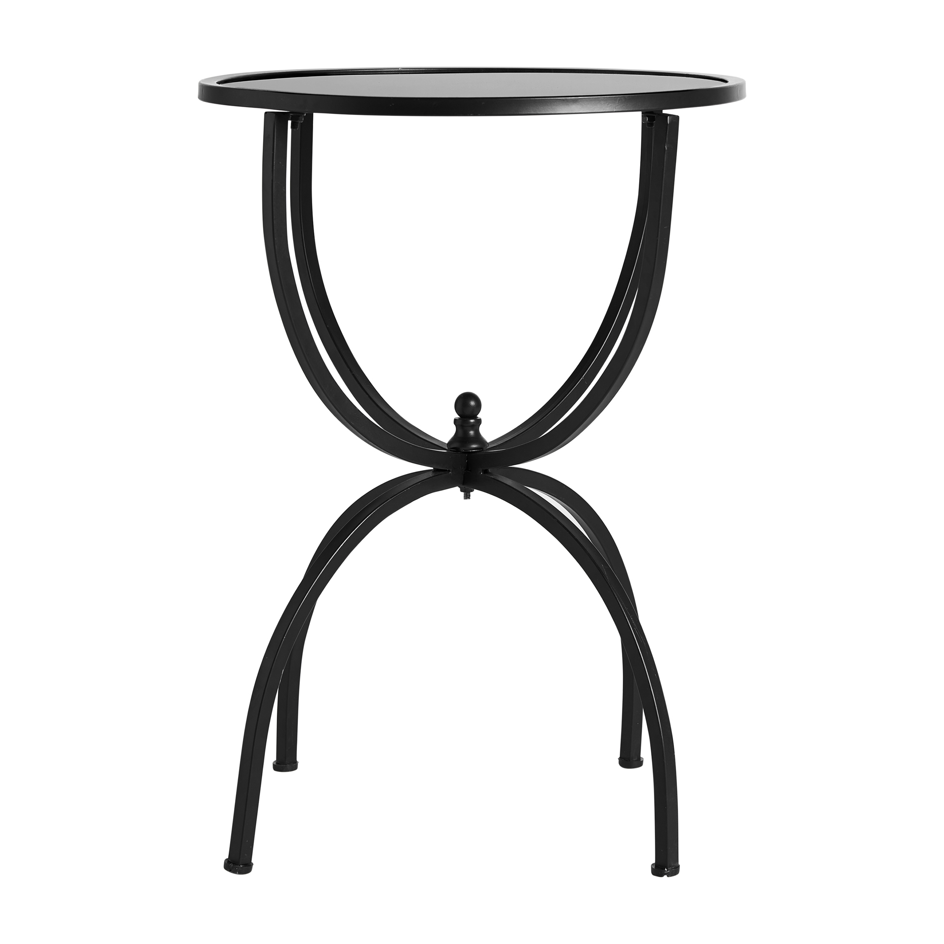 table basse en fer noir 40x40x57 cm