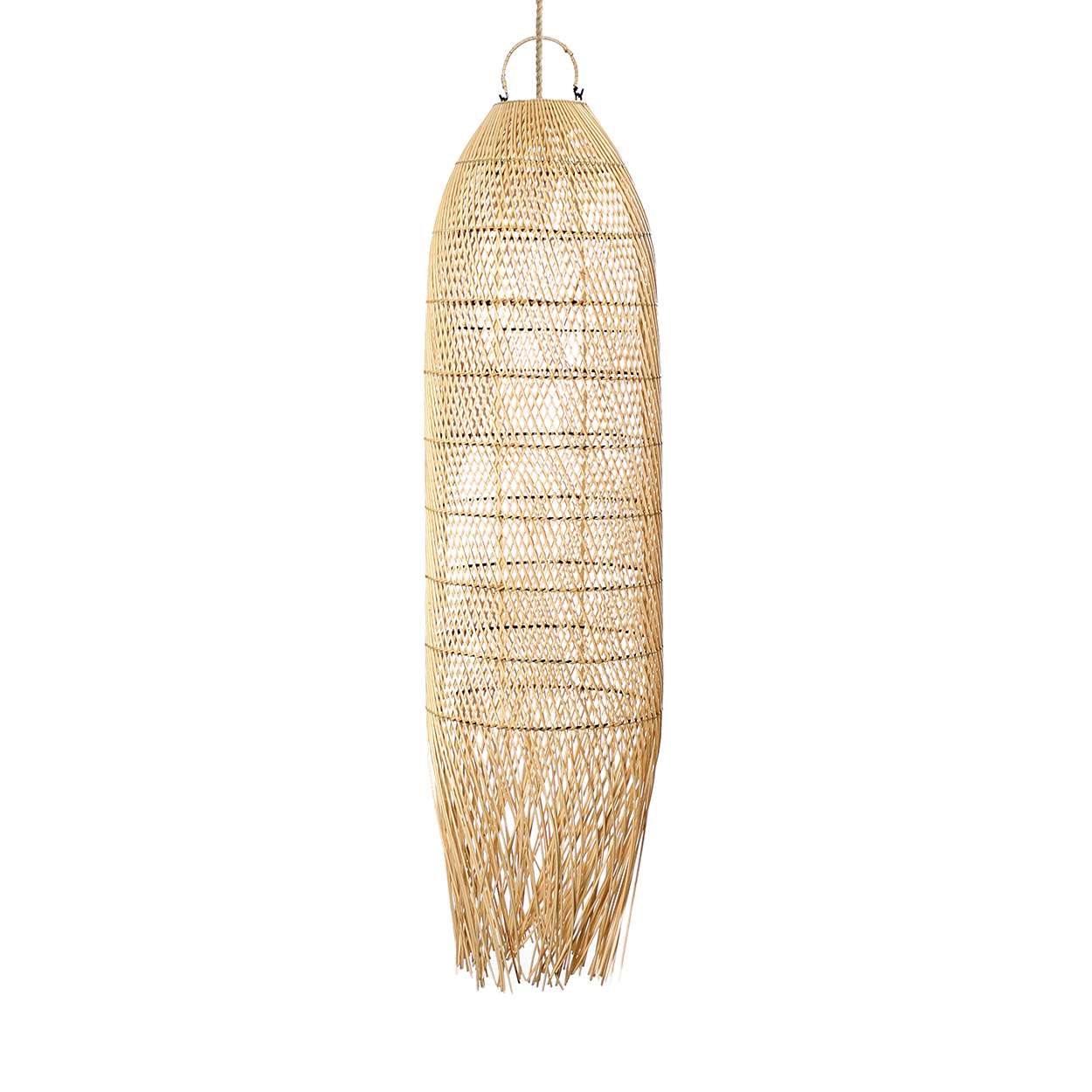Abat-jour en rotin h110cm beige