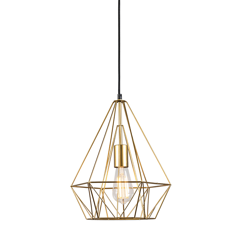 Suspension en acier doré/laiton