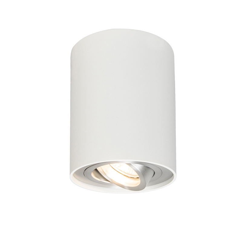 Spot plafond en aluminium acier