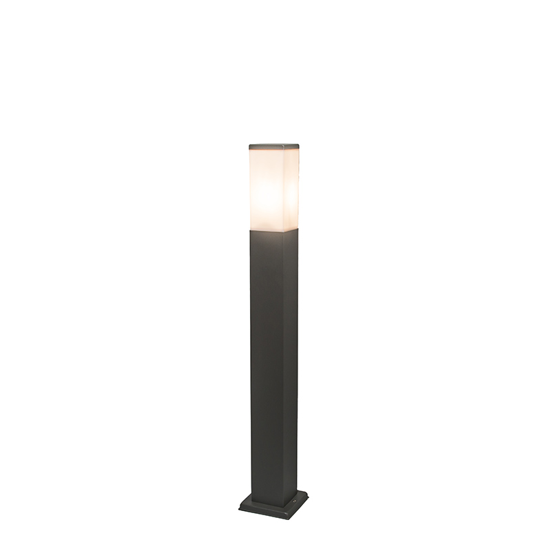 Lampadaire extérieur en acier inoxydable anthracite