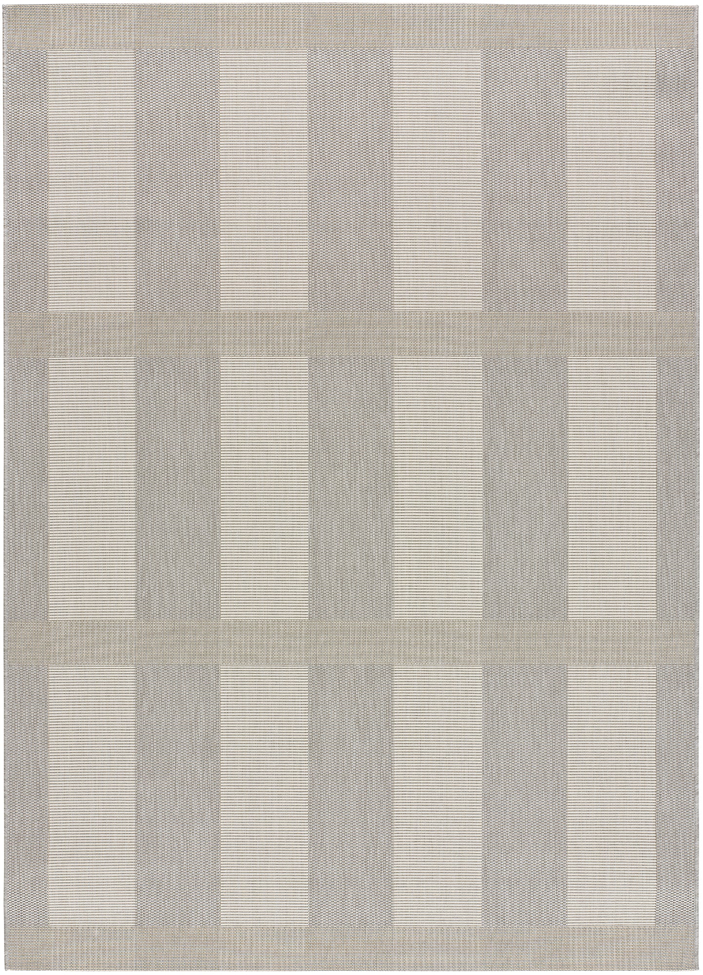 Tapis d'extérieur au design géométrique en argent, 160x230 cm