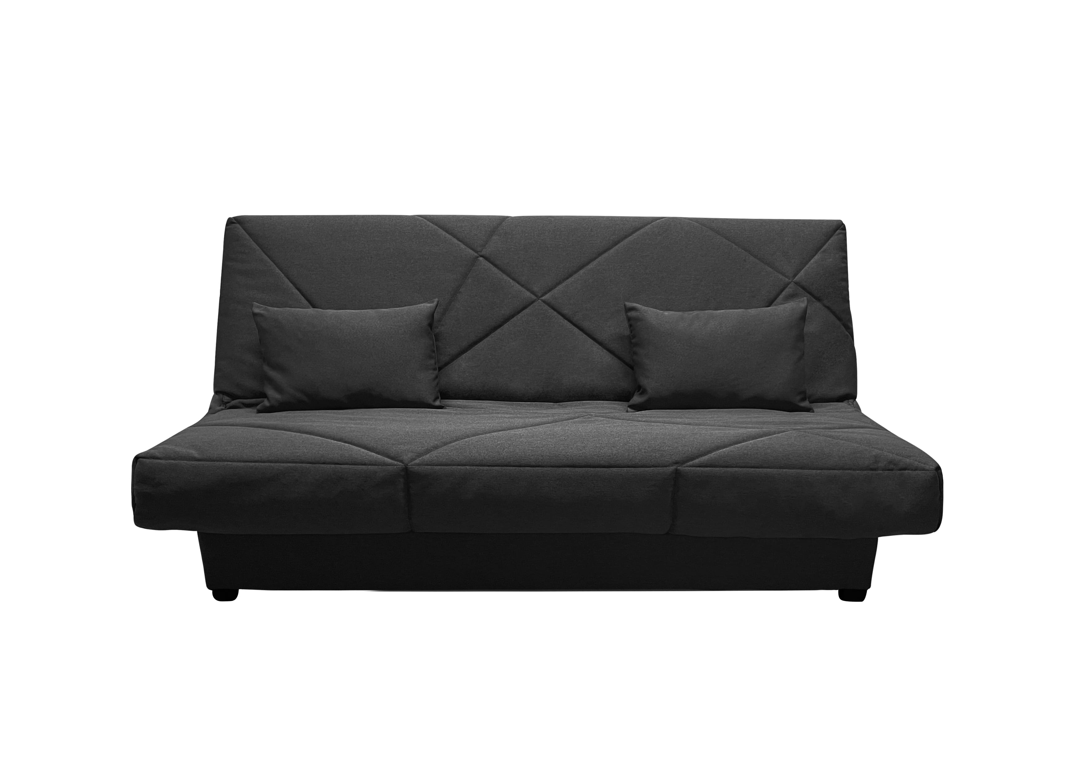 Canapé convertible 3 places Gris Tissu Relax Promotion