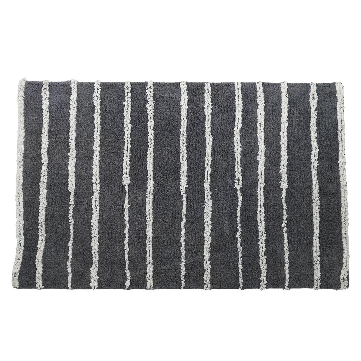 tapis de bain ou descente de lit antidérapant gris perle 50x80 cm