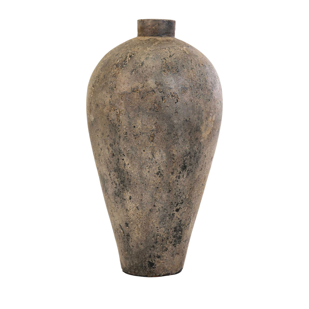 VASO TERRACOTTA D.31 CMH.32 CM -AGED- TERRACOTTA