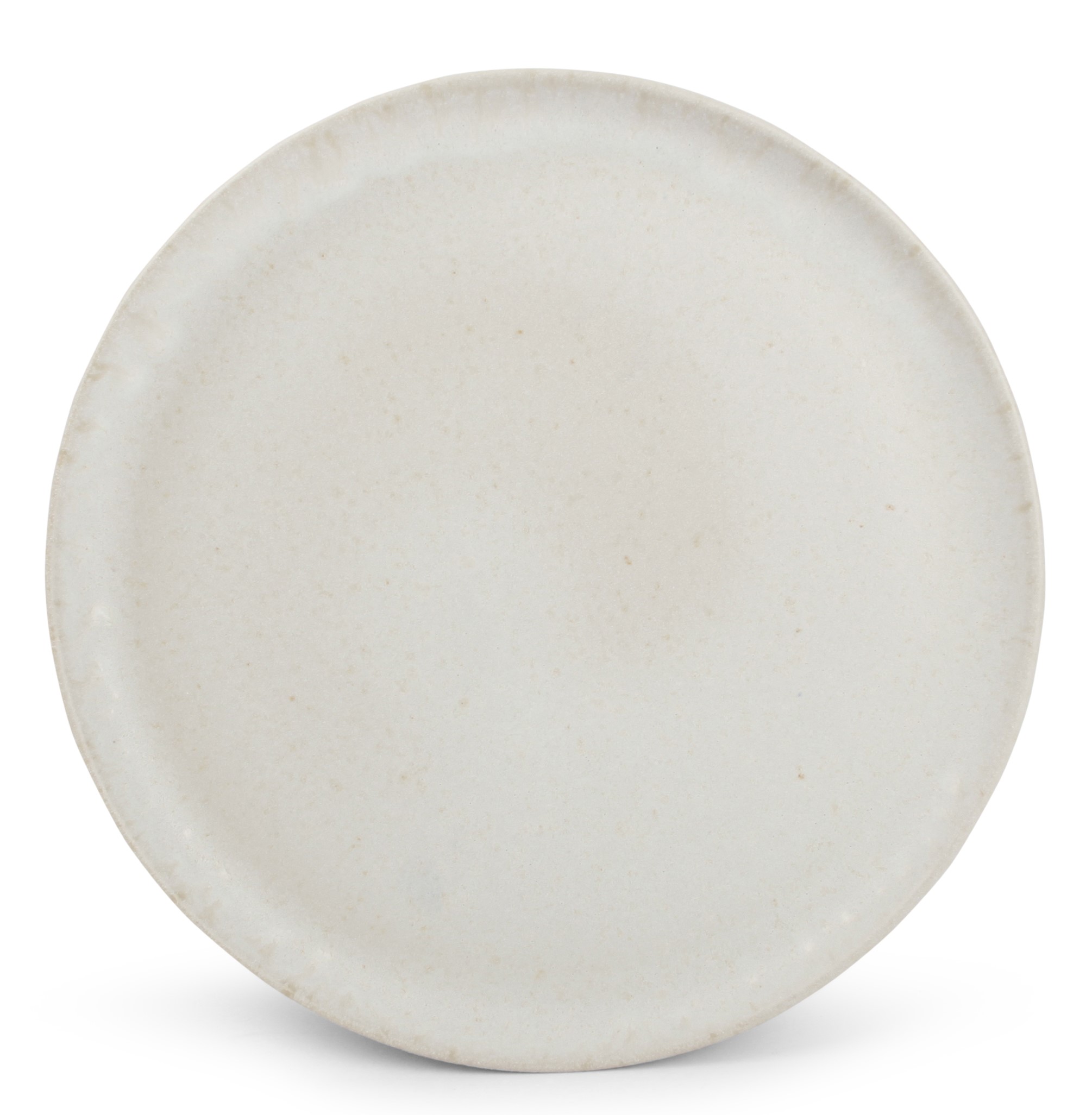 assiette plate 22cm blanc - lot de 4