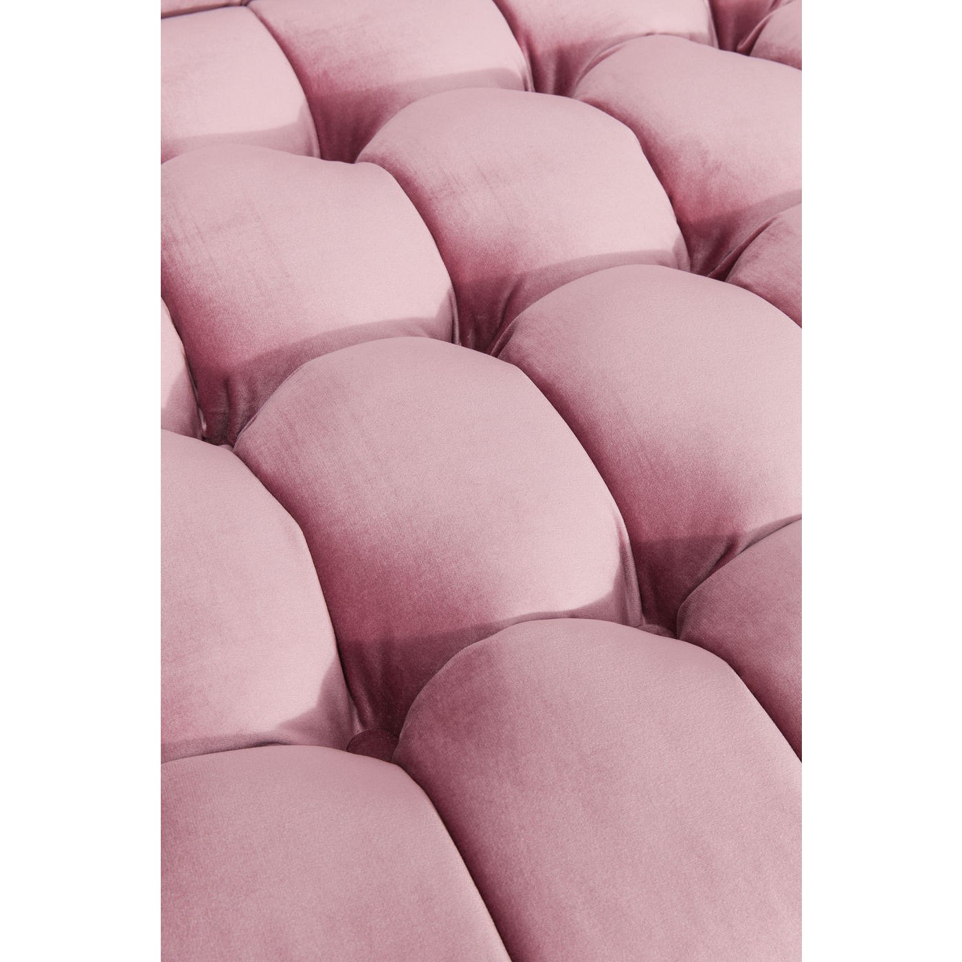 Canapé 3 places en velours rose - Vue supplémentaire 2
