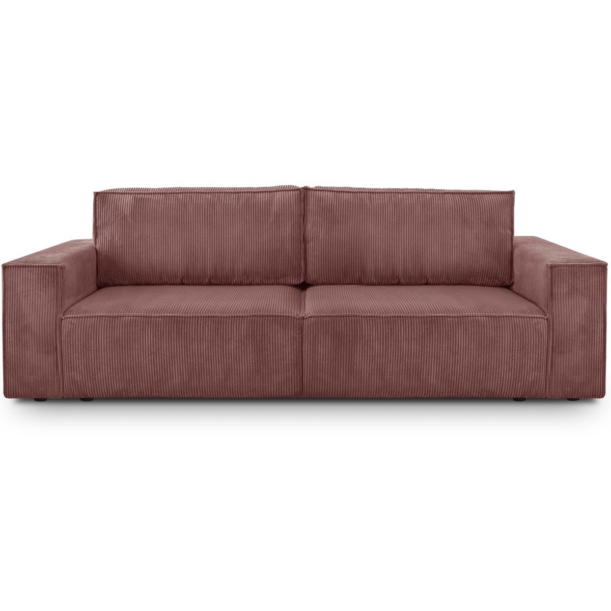 Harper - Canapé convertible  velours côtelé vieux rose - Vue supplémentaire 1
