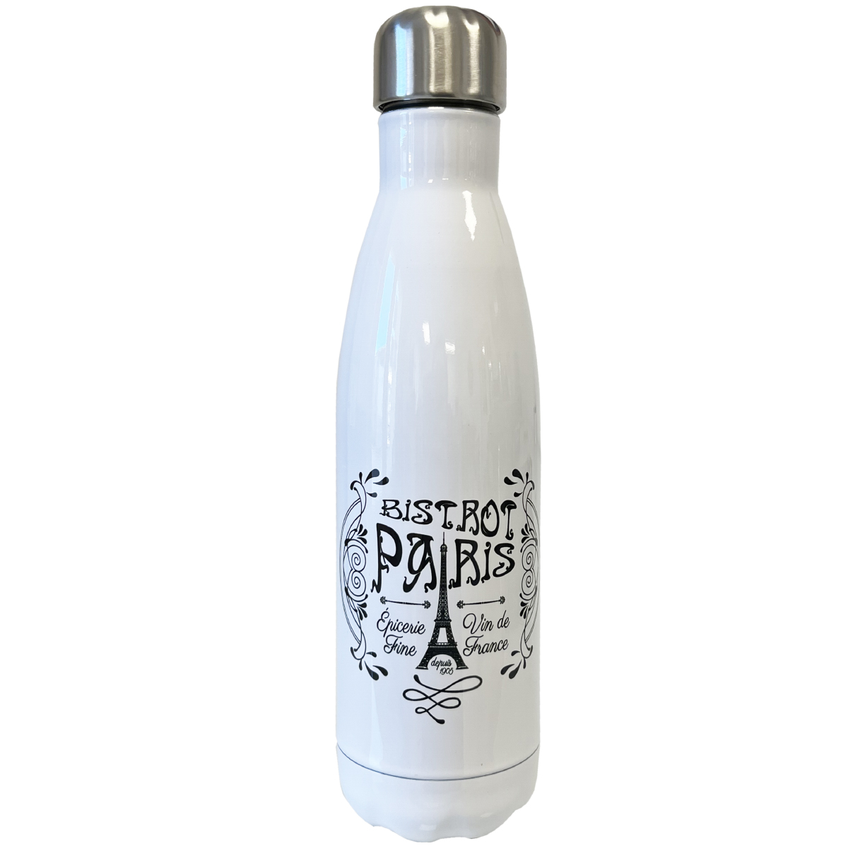 Bouteille isotherme Bistrot Paris en inox