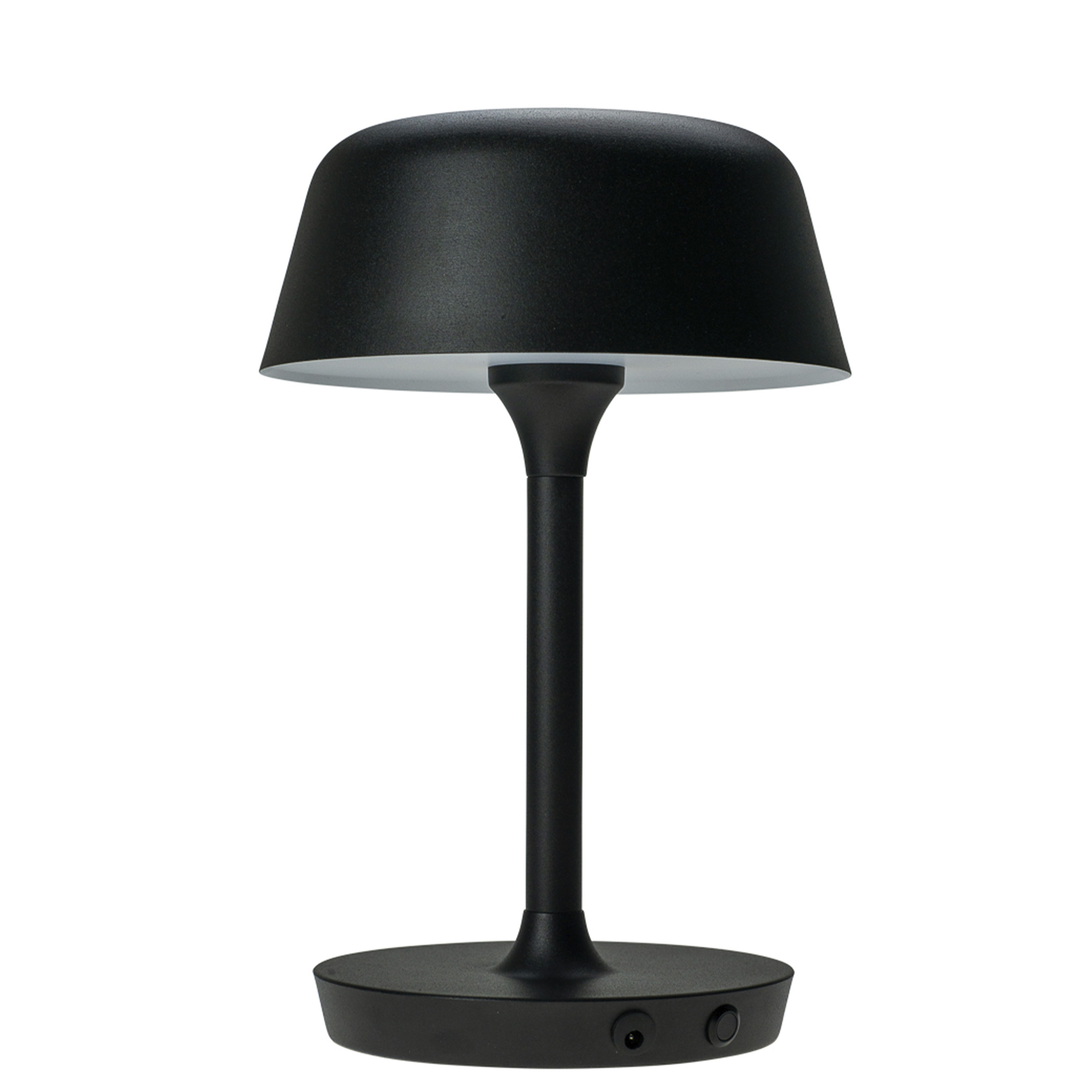 Lampe à poser en métal noir mat