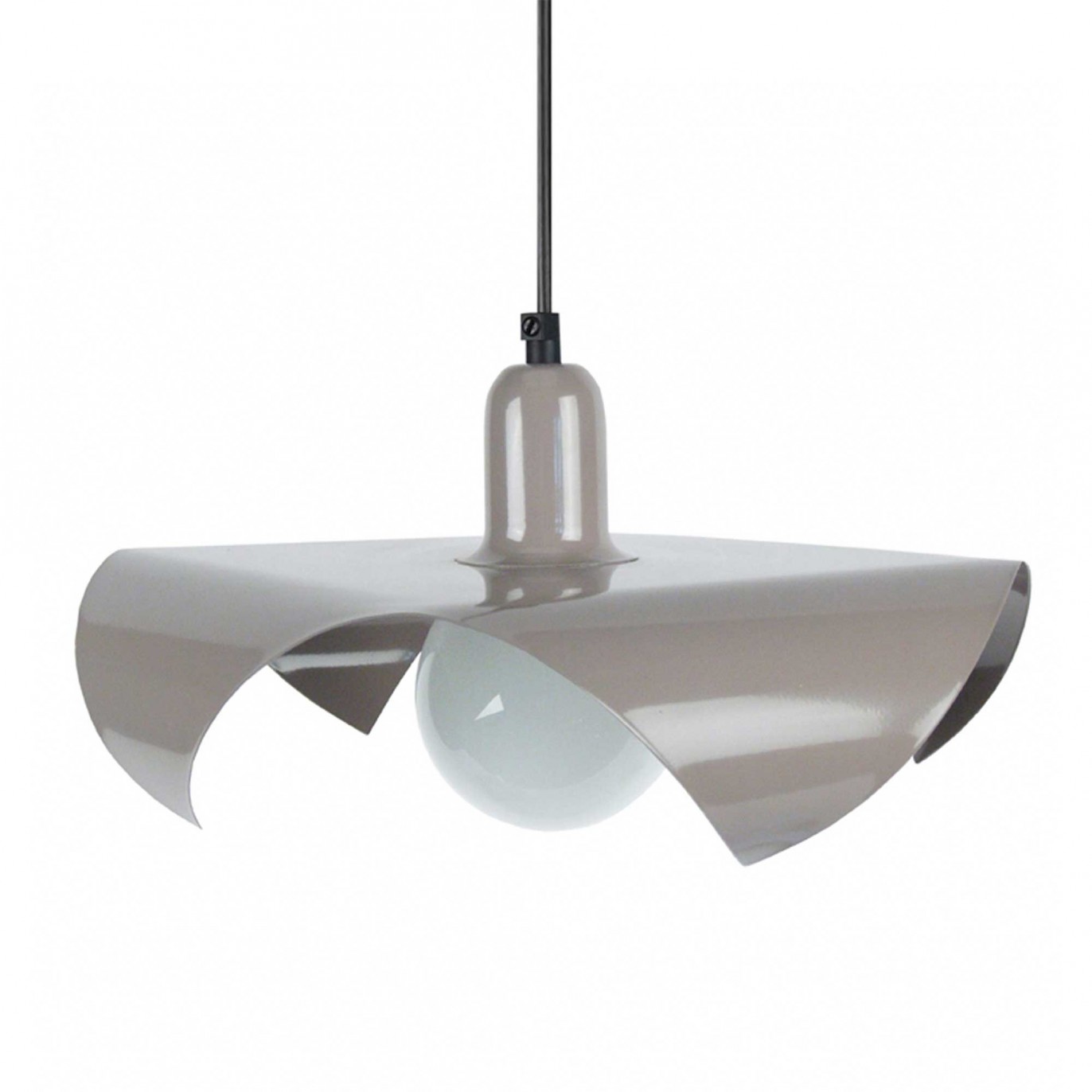 Suspension en tôle d’acier taupe