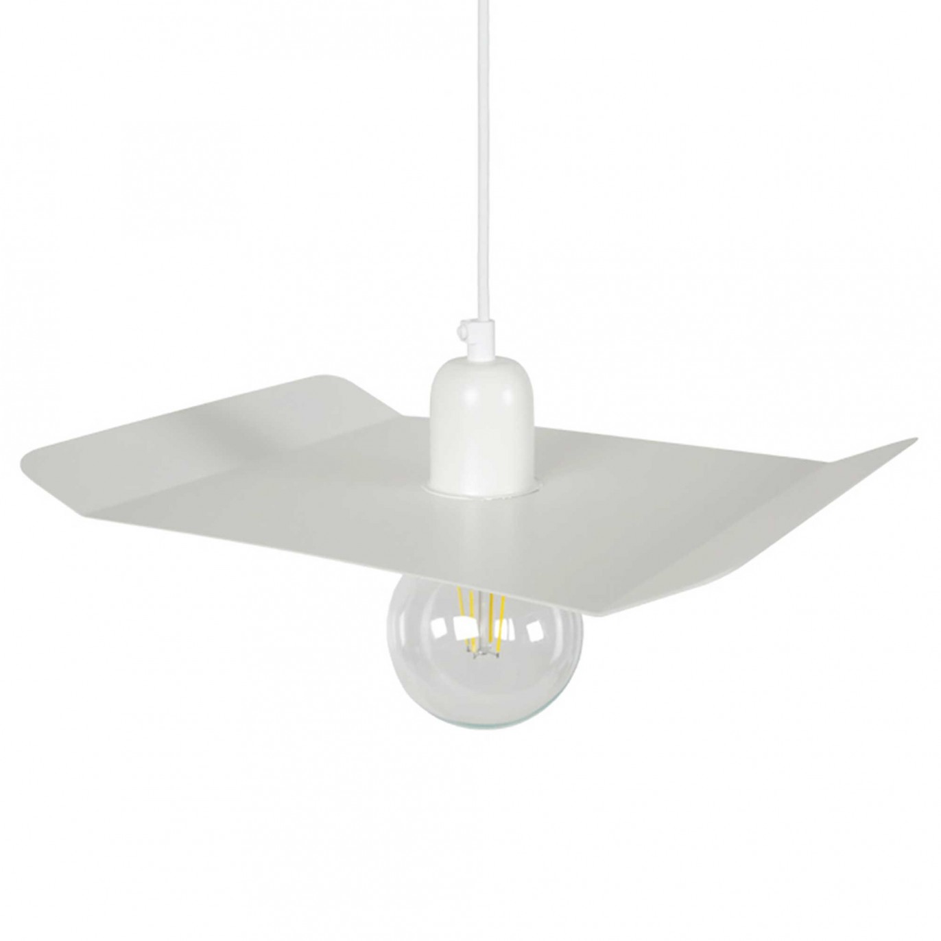 Suspension en tôle d&rsquo;acier blanc