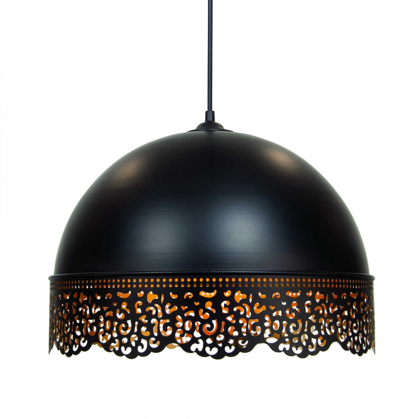 Suspension en métal perforé