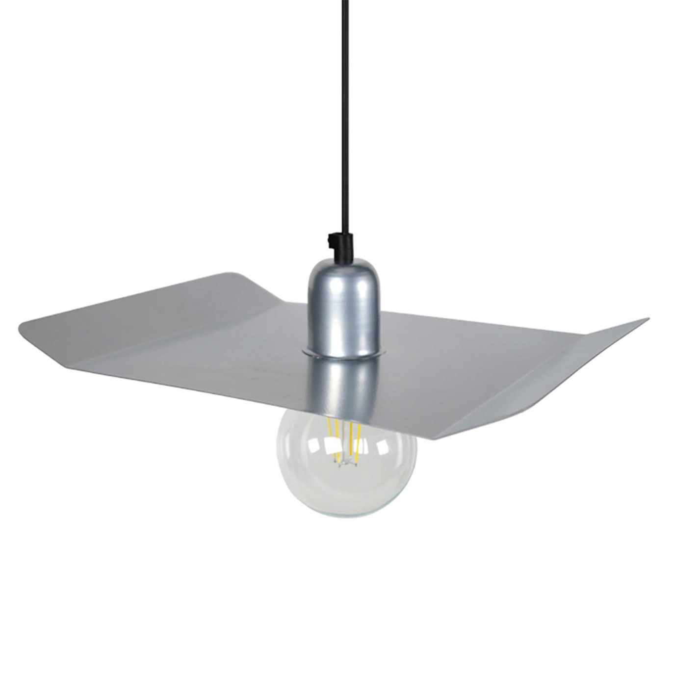 Suspension en tôle d&rsquo;acier argent