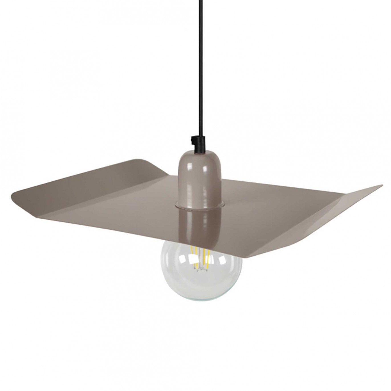 Suspension en tôle d&rsquo;acier taupe