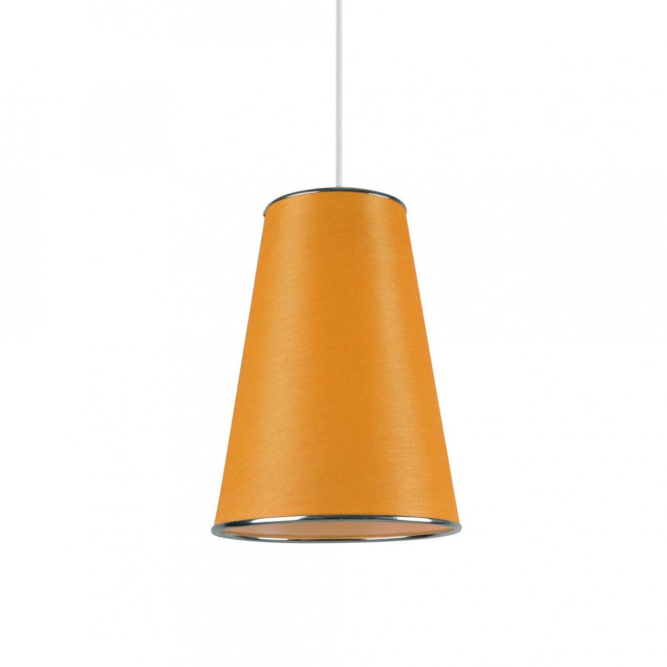 Suspension en tissu coton orange